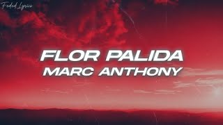 Marc Anthony  Flor Pálida ❤️ Letra [upl. by Reiko]