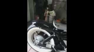 whitewall amp plasti dip by Black color bobbers garage episode 3 result [upl. by Nniw]