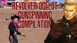 Every Time Revolver Ocelot Spins a Gun in the Metal Gear Solid Series [upl. by Sachsse836]