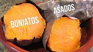 Boniatos asados al horno batatas [upl. by Pierro40]