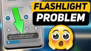 cant turn on flashlight because the light is being used by another app flashlight trun on problem [upl. by Burnett]