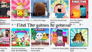 What is happening to the “Find The Games” Genre On Roblox [upl. by Enneillij]