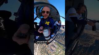 Photographer captures Rose Bowl flyover from 4000 feet [upl. by Strepphon773]