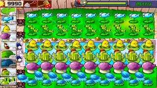 Plants vs Zombies  Survival Pool  6 Lines of Plants vs All Zombies Full Gameplay [upl. by Lilyan]