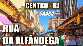 Rua da Alfândega Andando na SAARA  Centro do Rio de Janeiro  RJ [upl. by Noyar]