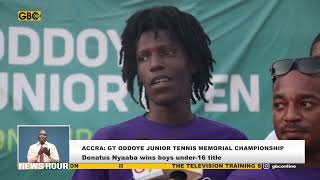 ACCRA DONATUS NYAABA WINS GT ODDOYE JUNIOR TENNIS MEMORIAL CHAMPIONSHIP [upl. by Ellicott]