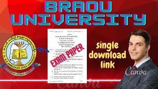 BRAOU University Hyderabad Telangana Previous Year Question Paper Free Download  TELANGANASTUDYCOM [upl. by Nnorahs]