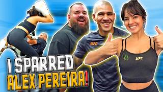 Alex Pereira vs Nina Drama sparring  the biggest Chama dance party  UFC [upl. by Priestley]