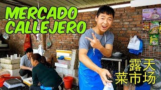 Visita a un MERCADO al AIRE LIBRE en CHINA [upl. by Yemiaj]