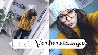 LETZTE VORBEREITUNGEN  VLOG [upl. by Asenad139]