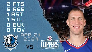 Mason Plumlee Player Full Highlights VS MAVERICKS NBA Play Off Game 21042024 [upl. by Marek989]