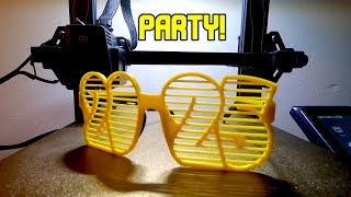 2025 Party Glasses New Year Glasses  3D Print Timelapse [upl. by Rior666]