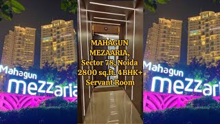 MAHAGUN MEZAARIA SECTOR 78 NOIDA 4BHK 2800SQFT  CONTACT FOR MORE INFO  919540408588 [upl. by Donelu600]