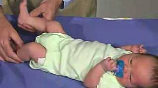 physical exam Newborn Normal Tone  Heel to Ear [upl. by Malek]