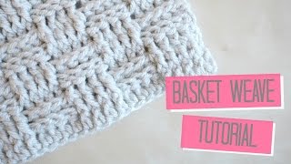 CROCHET Basket weave tutorial  Bella Coco [upl. by Ader]