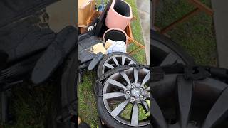 Mitsubishi evo alloy rims thrown away Easy money [upl. by Gwyneth831]