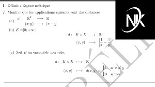 Exercice 1 de topologie [upl. by Sualokcin763]