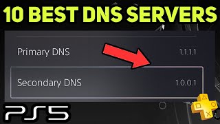 PS5 THE 10 BEST DNS SERVERS EASY NEW [upl. by Anrat]