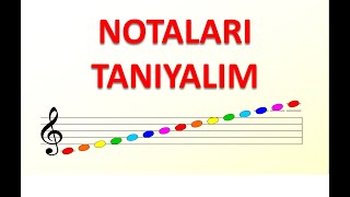 NOTALARI ÖĞRENİYORUZ  NOTALAR VE PORTE ÜZERİNDEKİ YERLERİ  NOTA EZBERLEME  NOTALARI TANIYALIM [upl. by Athal]