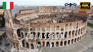 The COLOSSEUM in Rome Italy 🇮🇹🏟  Drone Flight [upl. by Hedgcock]