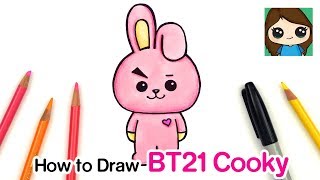 How to Draw BT21 Cooky  BTS Jungkook Persona [upl. by Manuel762]