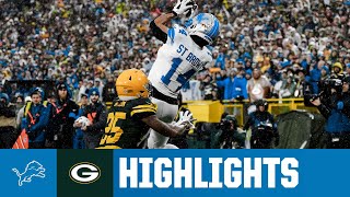 Detroit earns GRITTY divisional win on the road in Green Bay  Lions at Packers Week 9 Highlights [upl. by Perni]