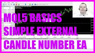 LEARN MQL5 TUTORIAL BASICS  52 SIMPLE EXTERNAL CANDLE NUMBER EA [upl. by Zeena97]