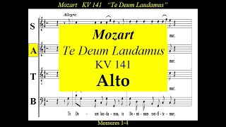 Mozart  KV141  Te Deum  Alto [upl. by Steward373]