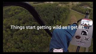 Severe weather almost downs two PPG pilots “Micro Burst” Weather  Ohio Paramotor Trike Adventures [upl. by Recha]