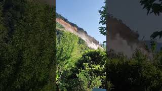 Spectacular rockslide in Isère France Does nature speak to us grenoble isère news [upl. by Lionello]