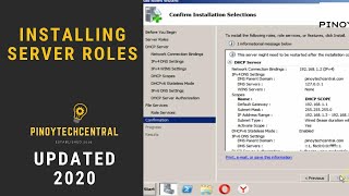 How to Install Server Roles Windows Server  Updated 2020 [upl. by Ynnel]