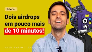 DOIS AIRDROPS DE CRIPTOMOEDAS EM 10 MINUTOS [upl. by Chisholm]