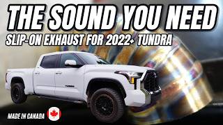 2024 Toyota Tundra Slip On Exhaust BEFORE AND AFTER How to make your Tundra sound AWESOME wide open [upl. by Retsev]