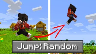 Minecraft But Every Jump Is RANDOM [upl. by Rambort]