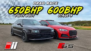 QUATTRO KILLERS 650HP AUDI S2 v 600HP AUDI S5 MASSIVE TWIST [upl. by Heiney]