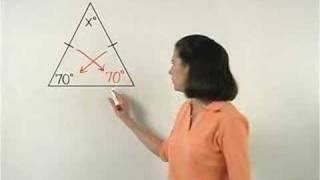 The Isosceles Triangle Theorem  YourTeachercom  Math Help [upl. by Kalfas]