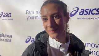 Nadia Battocletti on breaking her own Italian 10km record in Paris [upl. by Aelat]