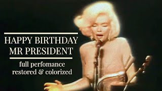 Marilyn Monroe singing Happy Birthday Mr President High quality [upl. by Hiroko]