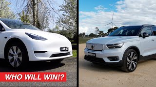 Volvo XC40 Recharge Pilot Assist VS Tesla Autopilot  Word baffling [upl. by Reldnahc]