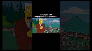 The Geezer Cliff is a popular tourist spot  part1trendingshorts cartoon viralvideo simpsons [upl. by Siduhey]