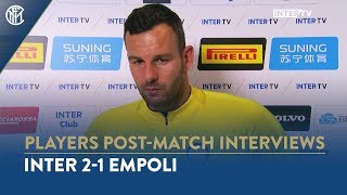 INTER 21 EMPOLI  SAMIR HANDANOVIC INTERVIEW quotWe had to suffer but winning was what matteredquot [upl. by Igic]