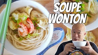 Soupe aux raviolis wonton  Le Riz Jaune [upl. by Nahtanod]