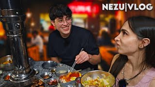 NEZUMI en RESTAURANTE COREANO ft BRANDON 🍜👀  NEZU VLOG [upl. by Berky]