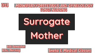 Surrogate Mother  Surrogacy  Midwifery amp Obstetrics  Hindi [upl. by Nicky745]