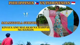 Mini guryon na Saranggola pinalipad sa malakas na hangin Bandera o flag kite flying vlog [upl. by Hamel]