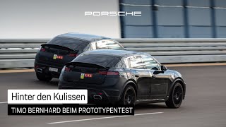 Der erste Macan mit EPerformance Timo Bernhard testet den Prototyp [upl. by Eslek]