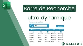 Comment créer une barre de recherche dynamique ultime dans Excel [upl. by Eimorej]