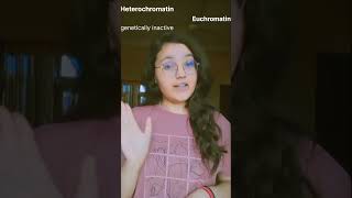 Heterochromatin vs Euchromatin 🔥botany neet mnemonic neet2025 trending neetug shorttricks [upl. by Zacks813]