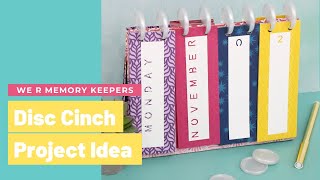 We R Memory Keepers Disc Cinch Project Idea [upl. by Einnal23]