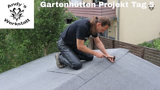 Gartenhütten Projekt Teil 6  Dach Dacherweiterung Schindeln  Tag 5 [upl. by Seldon121]